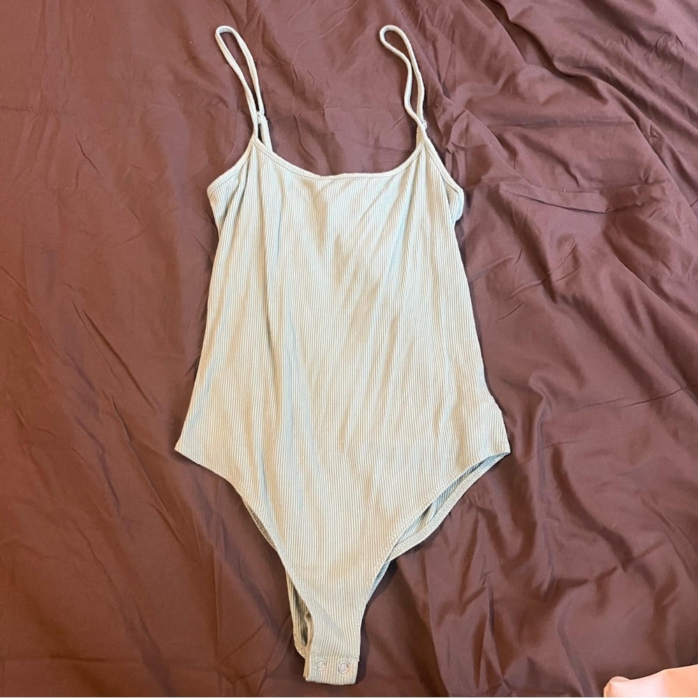 Pistachio Green One Pice Body Suit